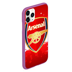 Чехол iPhone 11 Pro матовый Arsenal, цвет: 3D-фиолетовый — фото 2