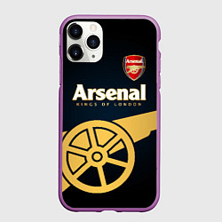 Чехол iPhone 11 Pro матовый Arsenal, цвет: 3D-фиолетовый