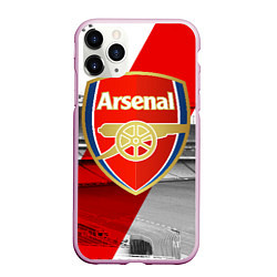 Чехол iPhone 11 Pro матовый Arsenal, цвет: 3D-розовый