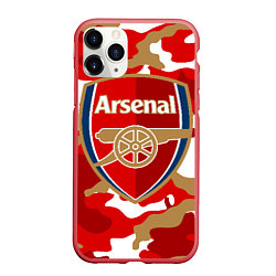 Чехол iPhone 11 Pro матовый Arsenal, цвет: 3D-красный