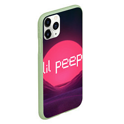 Чехол iPhone 11 Pro матовый Lil peepLogo, цвет: 3D-салатовый — фото 2