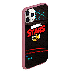 Чехол iPhone 11 Pro матовый BRAWL STARS, цвет: 3D-малиновый — фото 2