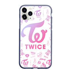 Чехол iPhone 11 Pro матовый TWICE, цвет: 3D-серый