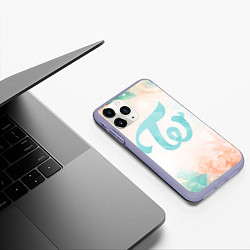 Чехол iPhone 11 Pro матовый TWICE, цвет: 3D-светло-сиреневый — фото 2