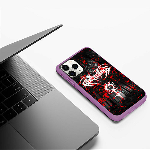 Чехол iPhone 11 Pro матовый GHOSTEMANE / 3D-Фиолетовый – фото 3