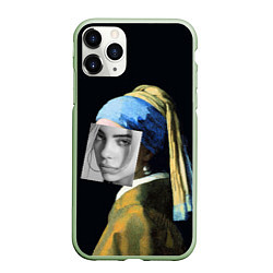 Чехол iPhone 11 Pro матовый Billie Eilish с Сережкой