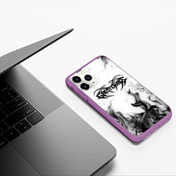 Чехол iPhone 11 Pro матовый GHOSTEMANE, цвет: 3D-фиолетовый — фото 2