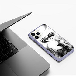 Чехол iPhone 11 Pro матовый GHOSTEMANE, цвет: 3D-светло-сиреневый — фото 2