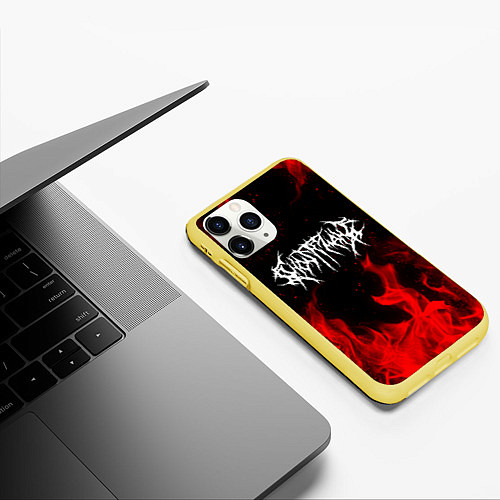 Чехол iPhone 11 Pro матовый GHOSTEMANE / 3D-Желтый – фото 3