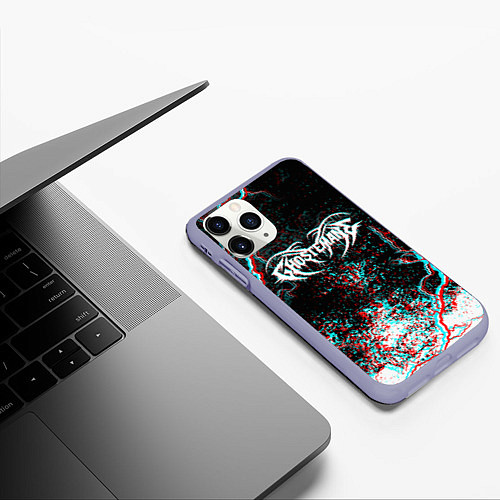 Чехол iPhone 11 Pro матовый GHOSTEMANE / 3D-Светло-сиреневый – фото 3