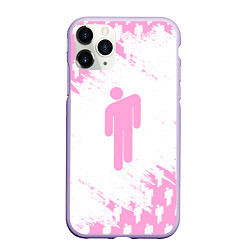 Чехол iPhone 11 Pro матовый Billie Eilish: Pink Style, цвет: 3D-светло-сиреневый