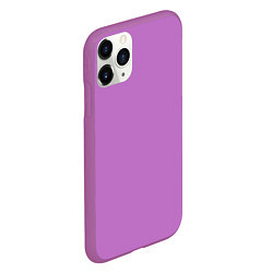 Чехол iPhone 11 Pro матовый Без дизайна, цвет: 3D-фиолетовый — фото 2
