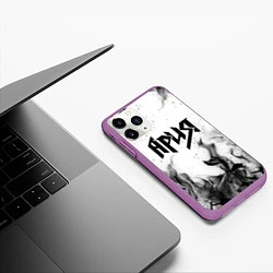 Чехол iPhone 11 Pro матовый АРИЯ, цвет: 3D-фиолетовый — фото 2