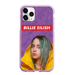 Чехол iPhone 11 Pro матовый Billie Eilish, цвет: 3D-розовый