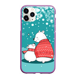 Чехол iPhone 11 Pro матовый North bear