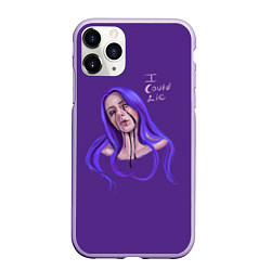 Чехол iPhone 11 Pro матовый I Could Lie aquarell, цвет: 3D-светло-сиреневый