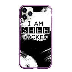 Чехол iPhone 11 Pro матовый Sherlock, цвет: 3D-фиолетовый