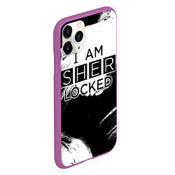 Чехол iPhone 11 Pro матовый Sherlock, цвет: 3D-фиолетовый — фото 2