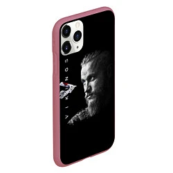 Чехол iPhone 11 Pro матовый Vikings, цвет: 3D-малиновый — фото 2