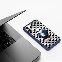 Чехол iPhone 11 Pro матовый UNDERTALE, цвет: 3D-тёмно-синий — фото 2
