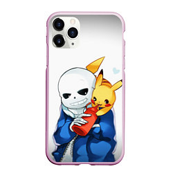 Чехол iPhone 11 Pro матовый UNDERTALE, цвет: 3D-розовый