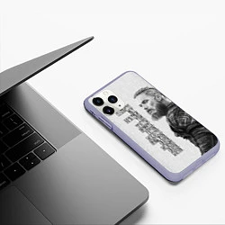 Чехол iPhone 11 Pro матовый И смерти нет почетней той, цвет: 3D-светло-сиреневый — фото 2