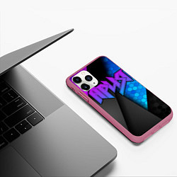 Чехол iPhone 11 Pro матовый Ария, цвет: 3D-малиновый — фото 2
