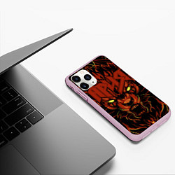 Чехол iPhone 11 Pro матовый Ария, цвет: 3D-розовый — фото 2