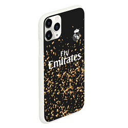 Чехол iPhone 11 Pro матовый Real Madrid 4-th 19-20, цвет: 3D-белый — фото 2