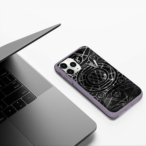 Чехол iPhone 11 Pro матовый Vikings / 3D-Серый – фото 3