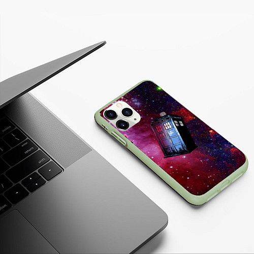 Чехол iPhone 11 Pro матовый Doctor Who / 3D-Салатовый – фото 3