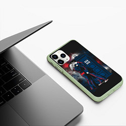 Чехол iPhone 11 Pro матовый Doctor Who, цвет: 3D-салатовый — фото 2