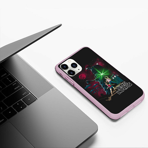 Чехол iPhone 11 Pro матовый Time Wars / 3D-Розовый – фото 3