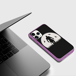 Чехол iPhone 11 Pro матовый Vikings, цвет: 3D-фиолетовый — фото 2