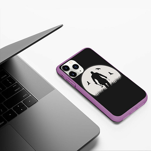 Чехол iPhone 11 Pro матовый Vikings / 3D-Фиолетовый – фото 3