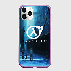 Чехол iPhone 11 Pro матовый HALF-LIFE 2, цвет: 3D-фиолетовый