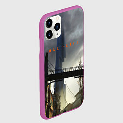 Чехол iPhone 11 Pro матовый HALF LIFE, цвет: 3D-фиолетовый — фото 2