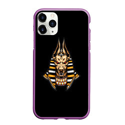 Чехол iPhone 11 Pro матовый Anubis, цвет: 3D-фиолетовый