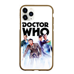 Чехол iPhone 11 Pro матовый Доктор Кто, цвет: 3D-коричневый