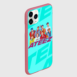 Чехол iPhone 11 Pro матовый Ateez, цвет: 3D-малиновый — фото 2