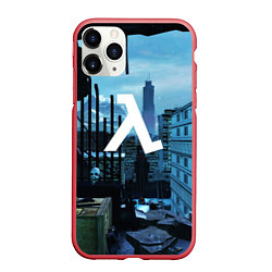 Чехол iPhone 11 Pro матовый HALF-LIFE GAME, цвет: 3D-красный