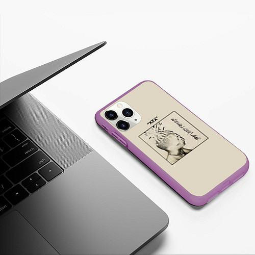Чехол iPhone 11 Pro матовый XXXTENTACION BAD VIBES FOREVER / 3D-Фиолетовый – фото 3