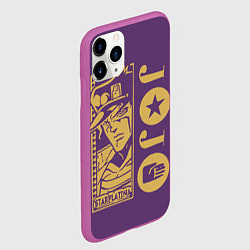 Чехол iPhone 11 Pro матовый JoJo Bizarre Adventure, цвет: 3D-фиолетовый — фото 2