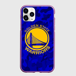 Чехол iPhone 11 Pro матовый GOLDEN STATE WARRIORS, цвет: 3D-фиолетовый