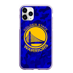 Чехол iPhone 11 Pro матовый GOLDEN STATE WARRIORS, цвет: 3D-светло-сиреневый