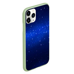 Чехол iPhone 11 Pro матовый BLUE STARRY SKY, цвет: 3D-салатовый — фото 2