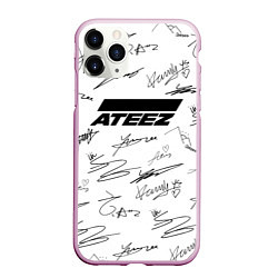Чехол iPhone 11 Pro матовый ATEEZ АВТОГРАФЫ
