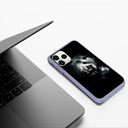 Чехол iPhone 11 Pro матовый Токийский гуль, цвет: 3D-светло-сиреневый — фото 2
