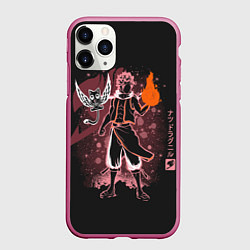 Чехол iPhone 11 Pro матовый Fairy Tail, цвет: 3D-малиновый