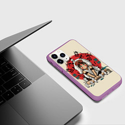 Чехол iPhone 11 Pro матовый Princess Mononoke, цвет: 3D-фиолетовый — фото 2